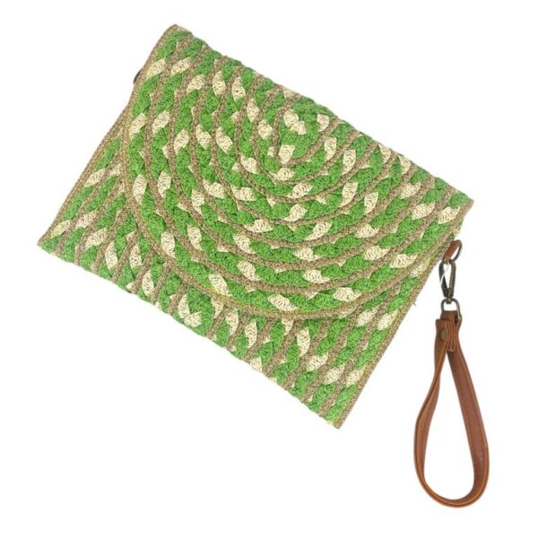 Bolso Bandolera de Papel Tipo Sobre para Mujer con Solapa de Botón, Cierre de Cremallera y Bonito Diseño - Imagen 5