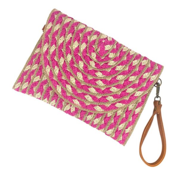 Bolso Bandolera de Papel Tipo Sobre para Mujer con Solapa de Botón, Cierre de Cremallera y Bonito Diseño - Imagen 6