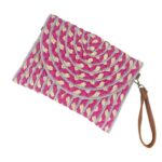 Bolso Bandolera de Papel Tipo Sobre para Mujer con Solapa de Botón, Cierre de Cremallera y Bonito Diseño - Imagen 8