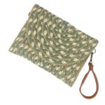 Bolso Bandolera de Papel Tipo Sobre para Mujer con Solapa de Botón, Cierre de Cremallera y Bonito Diseño - Imagen 9