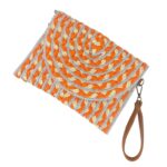 Bolso Bandolera de Papel Tipo Sobre para Mujer con Solapa de Botón, Cierre de Cremallera y Bonito Diseño - Imagen 3