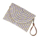 Bolso Bandolera de Papel Tipo Sobre para Mujer con Solapa de Botón, Cierre de Cremallera y Bonito Diseño - Imagen 4