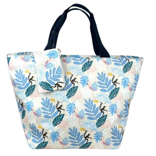 Amplio Bolso Shopper de Nylon con Precioso Diseño Animado + Monedero Extra con Cremallera para Mujer - Imagen 10