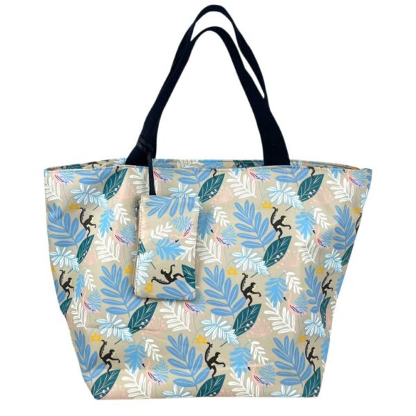 Amplio Bolso Shopper de Nylon con Precioso Diseño Animado + Monedero Extra con Cremallera para Mujer - Imagen 5