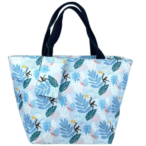 Amplio Bolso Shopper de Nylon con Precioso Diseño Animado + Monedero Extra con Cremallera para Mujer - Imagen 6