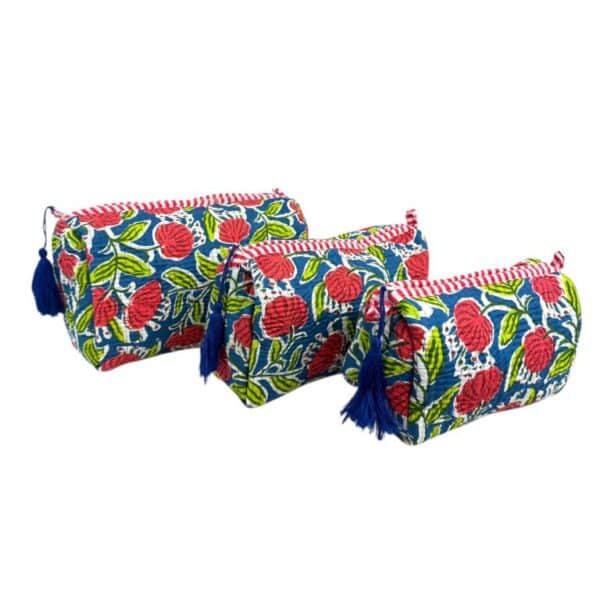 Pack 3 Neceseres Acolchado, Artesanal y Exclusivos de Algodón para Mujer - Imagen 2