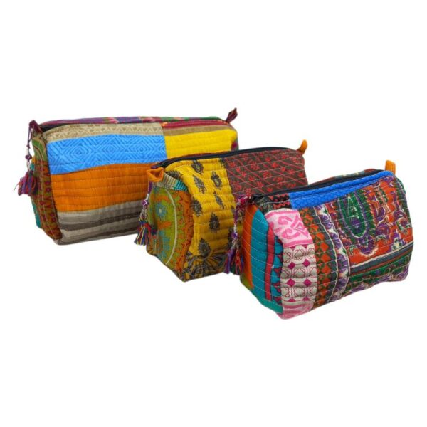 Pack 3 Neceseres Acolchado, Artesanal y Exclusivos de Algodón para Mujer - Imagen 15