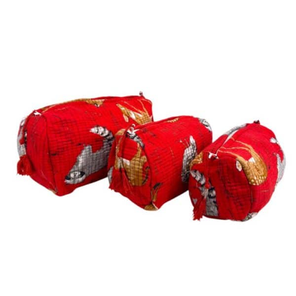 Pack 3 Neceseres Acolchado, Artesanal y Exclusivos de Algodón para Mujer - Imagen 5