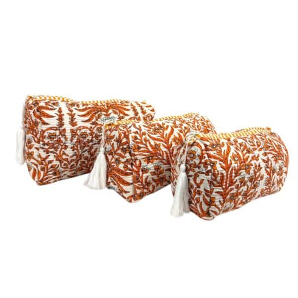 Pack 3 Neceseres Acolchado, Artesanal y Exclusivos de Algodón para Mujer - Imagen 11