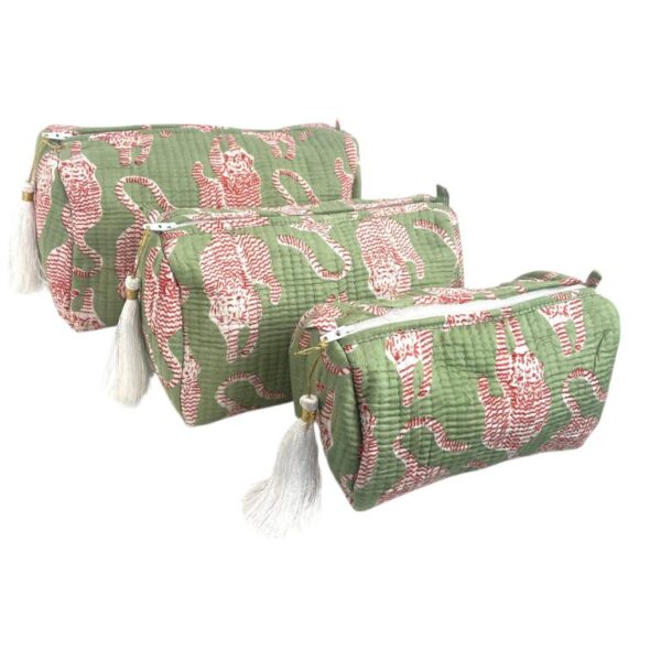 Pack 3 Neceseres Acolchado, Artesanal y Exclusivos de Algodón para Mujer - Imagen 13