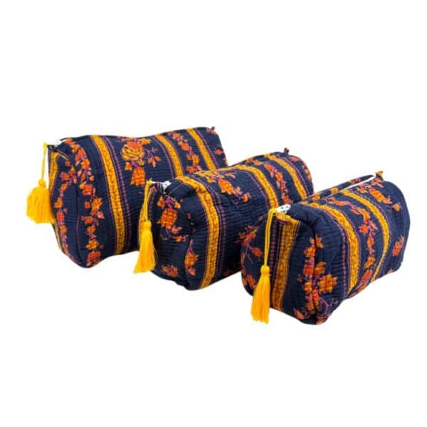 Pack 3 Neceseres Acolchado, Artesanal y Exclusivos de Algodón para Mujer - Imagen 12