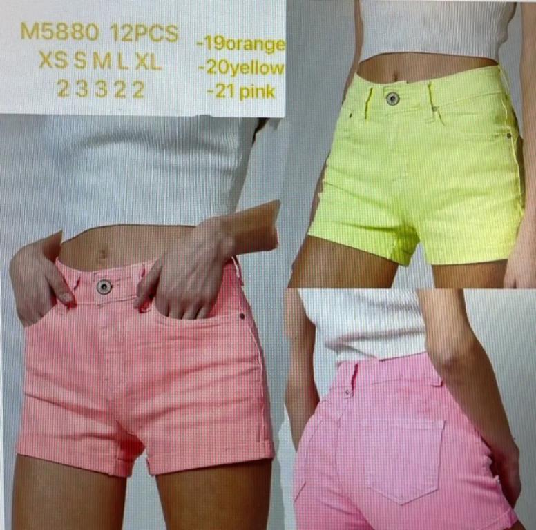 Pack de Shorts de Algodón para Mujer, Pantalón Corto en Colores Lisos