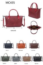 Bolso Bandolera Sintético de Mujer con Tamaño Compacto, 2 Asas Cortas y Cremallera - Imagen 2