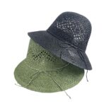 Sombrero de Papel y Algodón para Mujer con Lazo Decorativo, Gran Calidad y Talla Única - Imagen 4