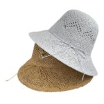 Sombrero de Papel y Algodón para Mujer con Lazo Decorativo, Gran Calidad y Talla Única - Imagen 3