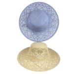 Sombrero de Papel y Algodón con Ala Ancha, Lazo Decorativo y Talla Única para Mujer - Imagen 2
