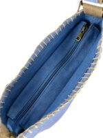 Amplio Bolso de Lino para Mujer con Asa Larga, Cierre de Cremallera y Flecos Decorativos - Imagen 6