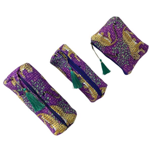 Pack Bolso de Viaje Acolchado Algodón + 3 Neceser A Juego con Diseño Exclusivo Mujer - Imagen 9