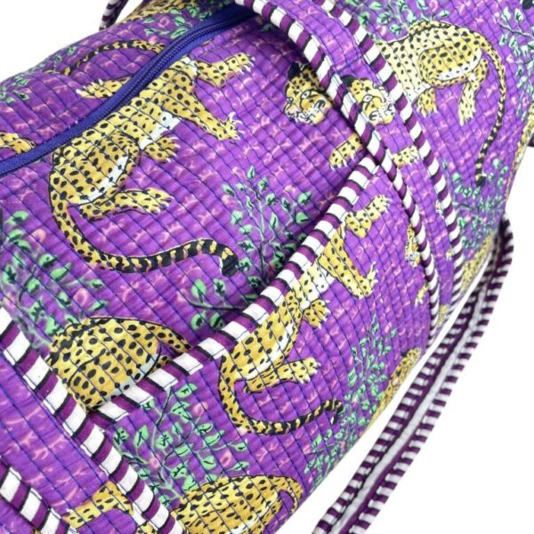 Pack Bolso de Viaje Acolchado Algodón + 3 Neceser A Juego con Diseño Exclusivo Mujer - Imagen 11