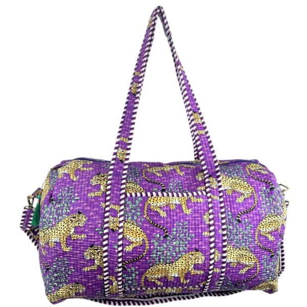 Pack Bolso de Viaje Acolchado Algodón + 3 Neceser A Juego con Diseño Exclusivo Mujer - Imagen 5