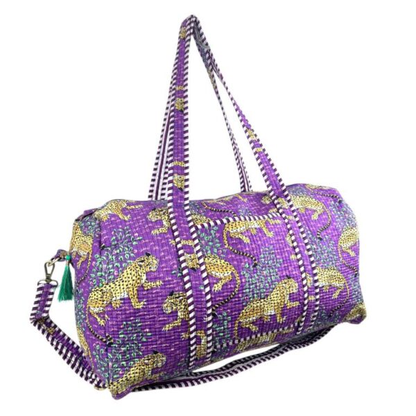 Pack Bolso de Viaje Acolchado Algodón + 3 Neceser A Juego con Diseño Exclusivo Mujer - Imagen 6