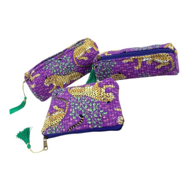 Pack Bolso de Viaje Acolchado Algodón + 3 Neceser A Juego con Diseño Exclusivo Mujer - Imagen 8