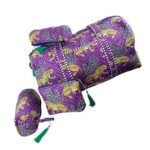 Pack Bolso de Viaje Acolchado Algodón + 3 Neceser A Juego con Diseño Exclusivo Mujer - Imagen 4