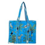 Bolso ToteBag Artesanal de Algodón con Diseño Exclusivo y Cierre de Cremallera Mujer - Imagen 17