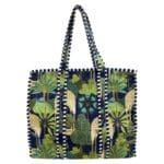 Bolso ToteBag Artesanal de Algodón con Diseño Exclusivo y Cierre de Cremallera Mujer - Imagen 4