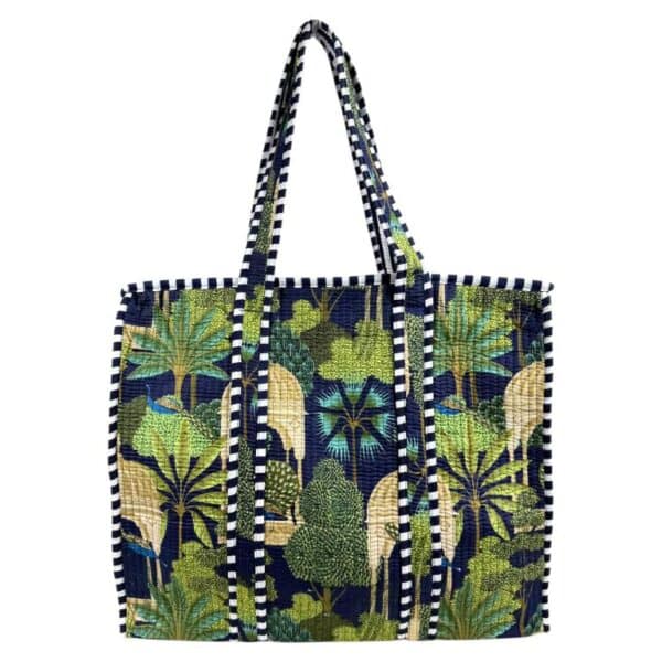 Bolso ToteBag Artesanal de Algodón con Diseño Exclusivo y Cierre de Cremallera Mujer - Imagen 4