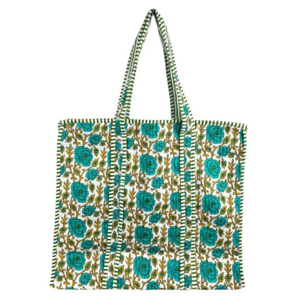 Bolso ToteBag Artesanal de Algodón con Diseño Exclusivo y Cierre de Cremallera Mujer - Imagen 5