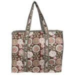 Bolso ToteBag Artesanal de Algodón con Diseño Exclusivo y Cierre de Cremallera Mujer - Imagen 2