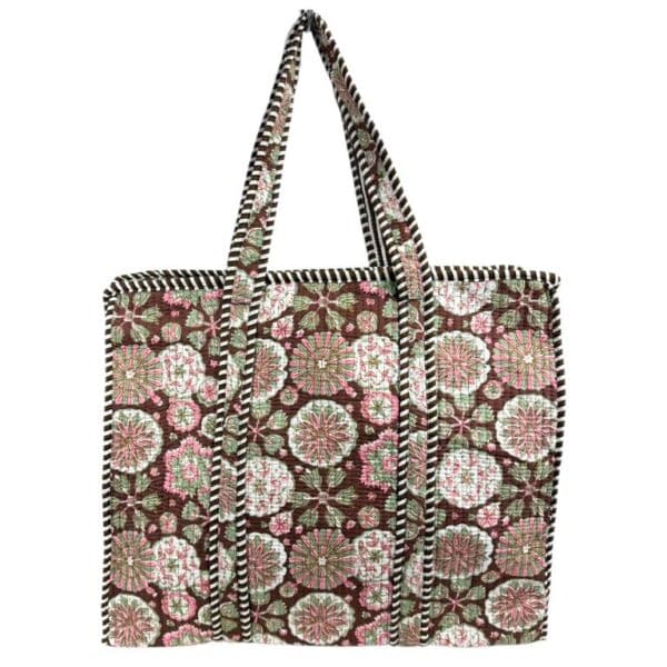 Bolso ToteBag Artesanal de Algodón con Diseño Exclusivo y Cierre de Cremallera Mujer - Imagen 2