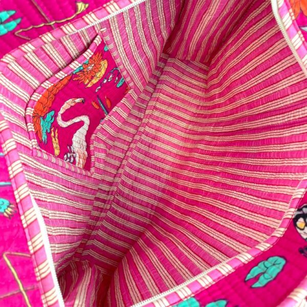 Bolso ToteBag Artesanal de Algodón con Diseño Exclusivo y Cierre de Cremallera Mujer - Imagen 29