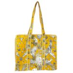 Bolso ToteBag Artesanal de Algodón con Diseño Exclusivo y Cierre de Cremallera Mujer