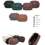 Monedero Compacto en Piel Sintética con Bolsillo Frontal, Caja y Cremallera para Mujer