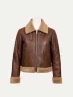 Chaqueta de Aviador con Pelo Sintético, Gran Calidad y Diseño Elegante para Mujer - Imagen 3