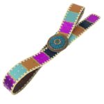 Bonito Cinturón Único en Piel Artesanal Estilo Patchwork Hippie Mujer con Diseño Exclusivo - Imagen 15