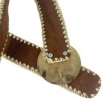 Bonito Cinturón Único en Piel Artesanal Estilo Patchwork Hippie Mujer con Diseño Exclusivo - Imagen 19