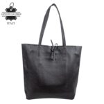 Bolso de Mano en Piel Italiana para Mujer con Asas Cortas, Cierre de Cremallera y Bolsillo Interno - Imagen 6