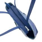 Bolso de Mano en Piel Italiana para Mujer con Asas Cortas, Cierre de Cremallera y Bolsillo Interno - Imagen 12