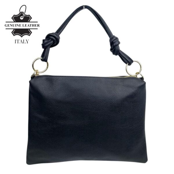 Bolso de Mano en Piel Italiana con Cierre de Cremallera, Bolsillo Interno y Gran Calidad para Mujer - Imagen 12