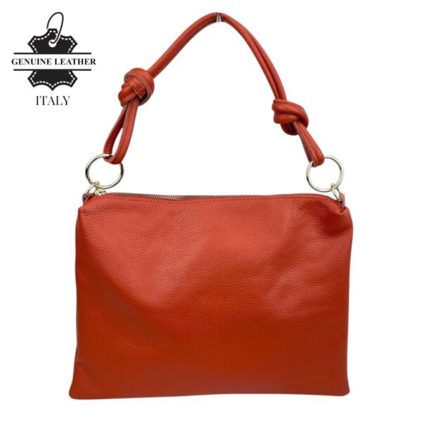 Bolso de Mano en Piel Italiana con Cierre de Cremallera, Bolsillo Interno y Gran Calidad para Mujer - Imagen 13