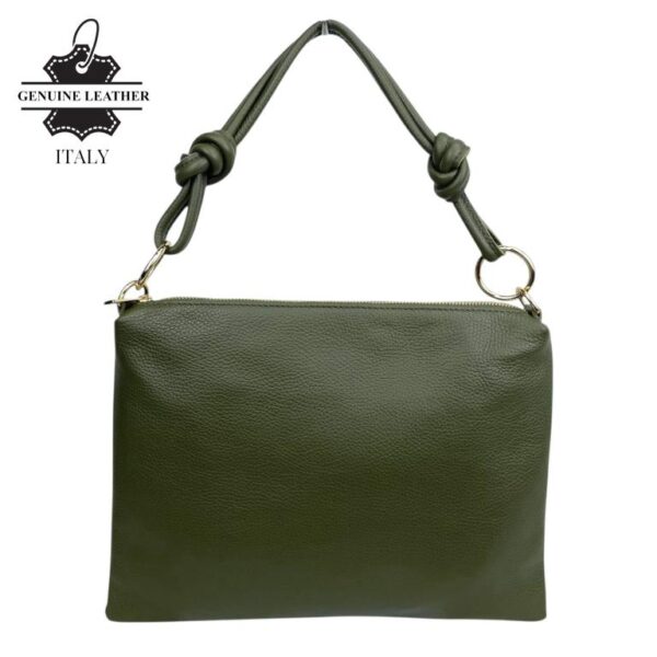 Bolso de Mano en Piel Italiana con Cierre de Cremallera, Bolsillo Interno y Gran Calidad para Mujer - Imagen 14