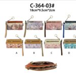 Cartera Sintética Muñeca Sweet Candy con Caja, Bolsillos Exteriores y Cierre de Cremallera Mujer