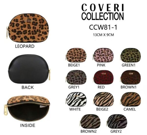 Monedero Sintético Coveri Collection con Diseño Animal Print y Cierre de Cremallera para Mujer - Imagen 1