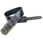 Cinturón Artesanal Exclusivo en Piel con Muchas Tachuelas Decorativas y Gran Calidad para Mujer - Imagen 3