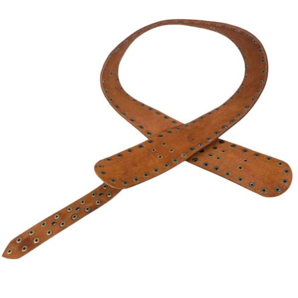 Cinturón Artesanal Exclusivo en Piel con Muchas Tachuelas Decorativas y Gran Calidad para Mujer - Imagen 9
