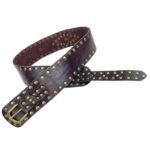 Cinturón Artesanal Exclusivo en Piel con Muchas Tachuelas Decorativas y Gran Calidad para Mujer