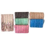 Elegante Bufanda de Lana para Mujer con Flecos Multicolores y Precioso Diseño - Imagen 2